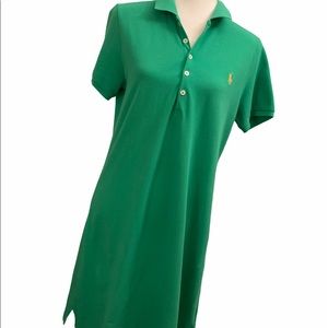RALPH LAUREN POLO SPORT cotton Mesh Dress Green L